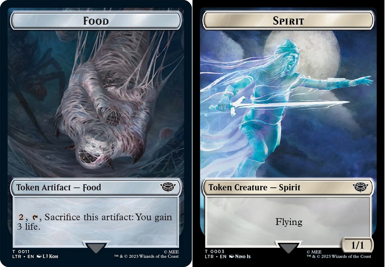 Food (011) // Spirit (003) Double-Sided Token - Foil