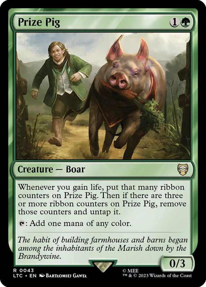 x1 Prize Pig R MTG Commander: The Lord of the Rings: Tales of