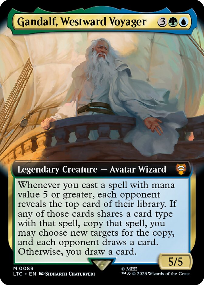 Gandalf, Westward Voyager - Extended Art