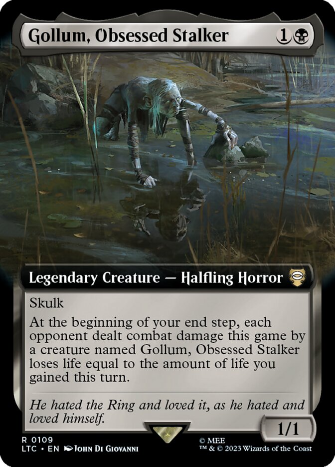 Gollum, Obsessed Stalker - Extended Art