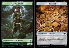 Elf Warrior (011) // Treasure (012) Double-Sided Token