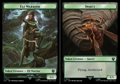 Elf Warrior // Insect Double Sided Token