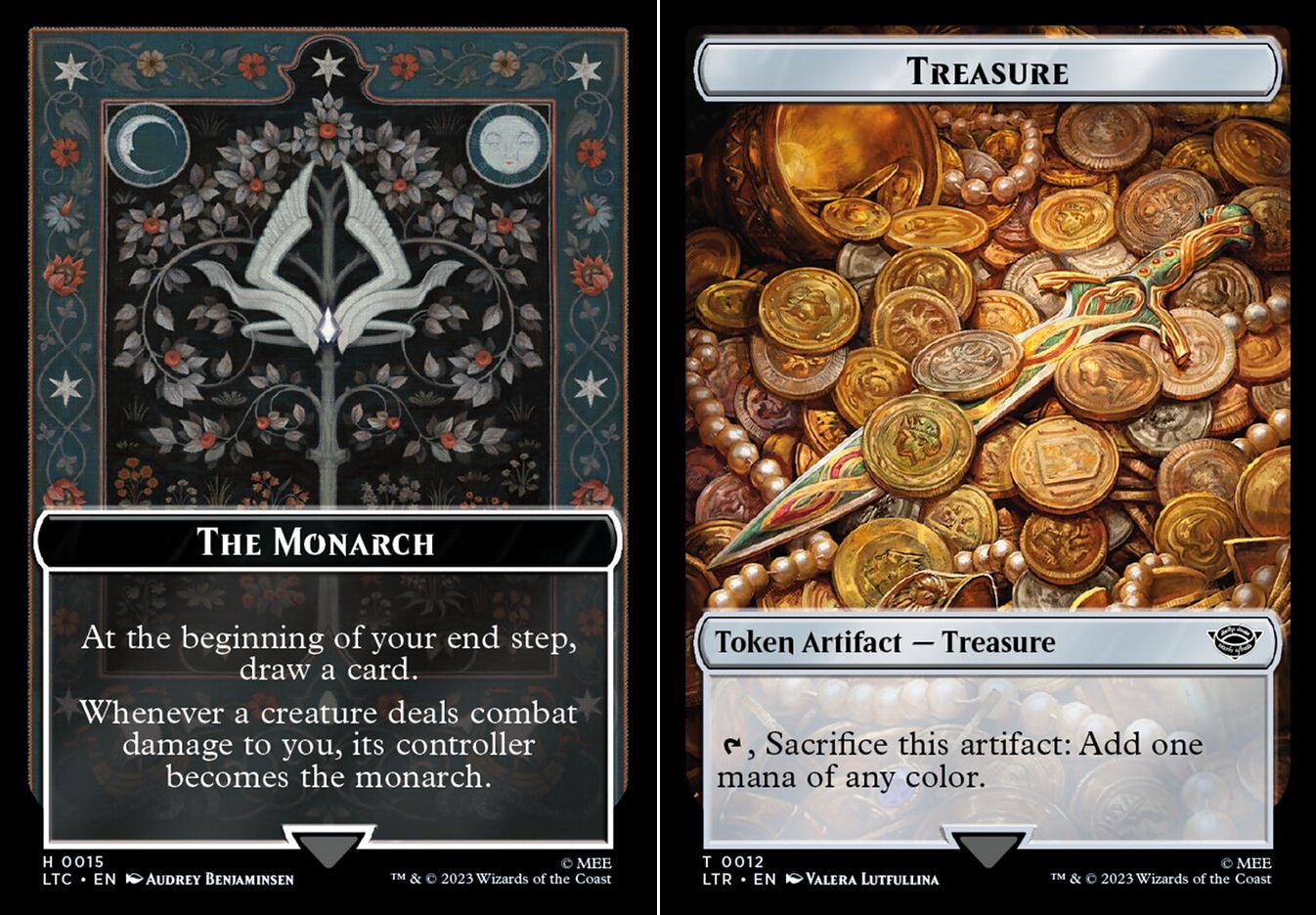 The Monarch // Treasure Double-sided Token - Magic: the Gathering » Special  Editions » Commander Sets » Commander: The Lord of the Rings: Tales of  Middle-earth - Carte Blanche Hobbies