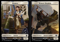 Human (0004) // Human Soldier (0002) Double-sided Token