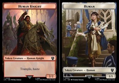 Human Knight // Human Double-sided Token