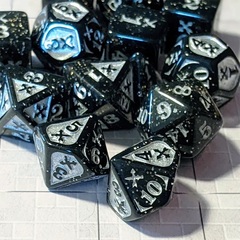 Gyld: Piercing Damage - Acrylic Black/Sparkle/Silver