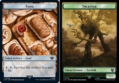 Food (009) // Treefolk (013) Double-sided Token