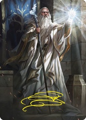 Gandalf the White Art Card - Gold-Stamped Signature