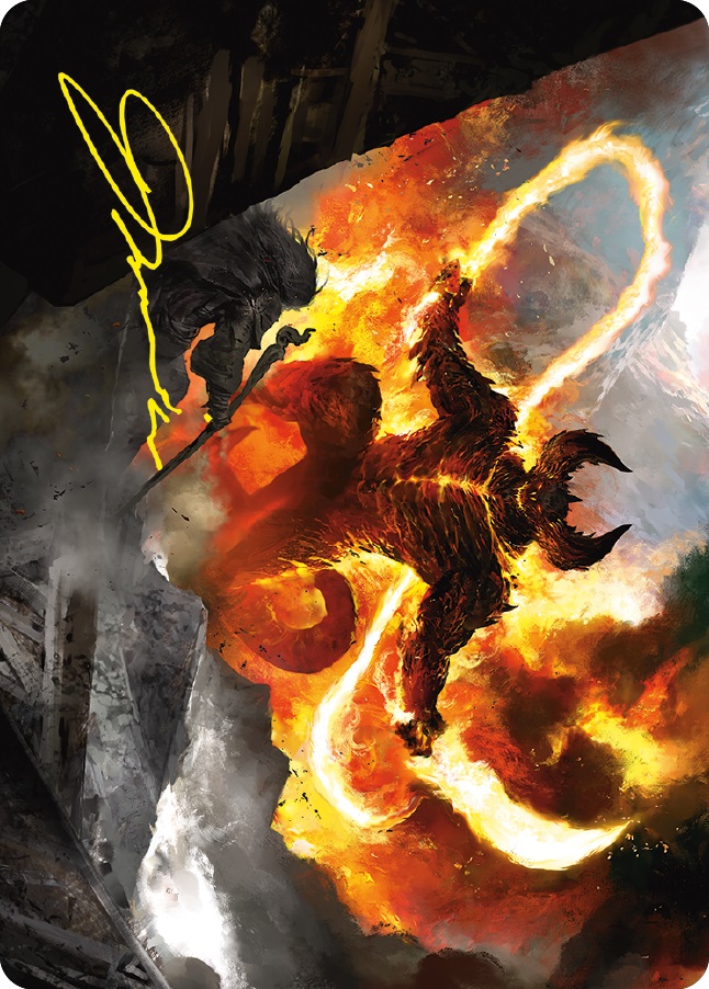 mtg balrog card Lash of the - Magic the Gathering haste When The Balrog of Moria dies Magic the Gathering Lord of
