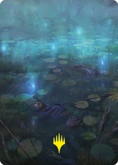 The Dead Marshes Art Card - Gold-Stamped Signature