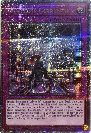 Welcome Labrynth - BLMR-EN102 - Quarter Century Secret Rare - 1ere edition // Battles of Legend: Monstrous Revenge Welcome Labrynth - BLMR-EN102 - Quarter Century Secret Rare - 1ere edition // Battles of Legend: Monstrous Revenge