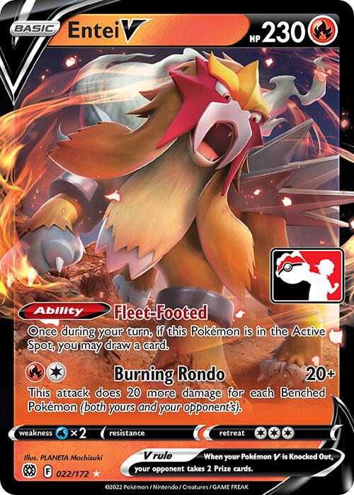 Entei V - 022/172 - Ultra Rare