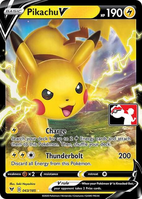 Pikachu V - 043/185 - Ultra Rare