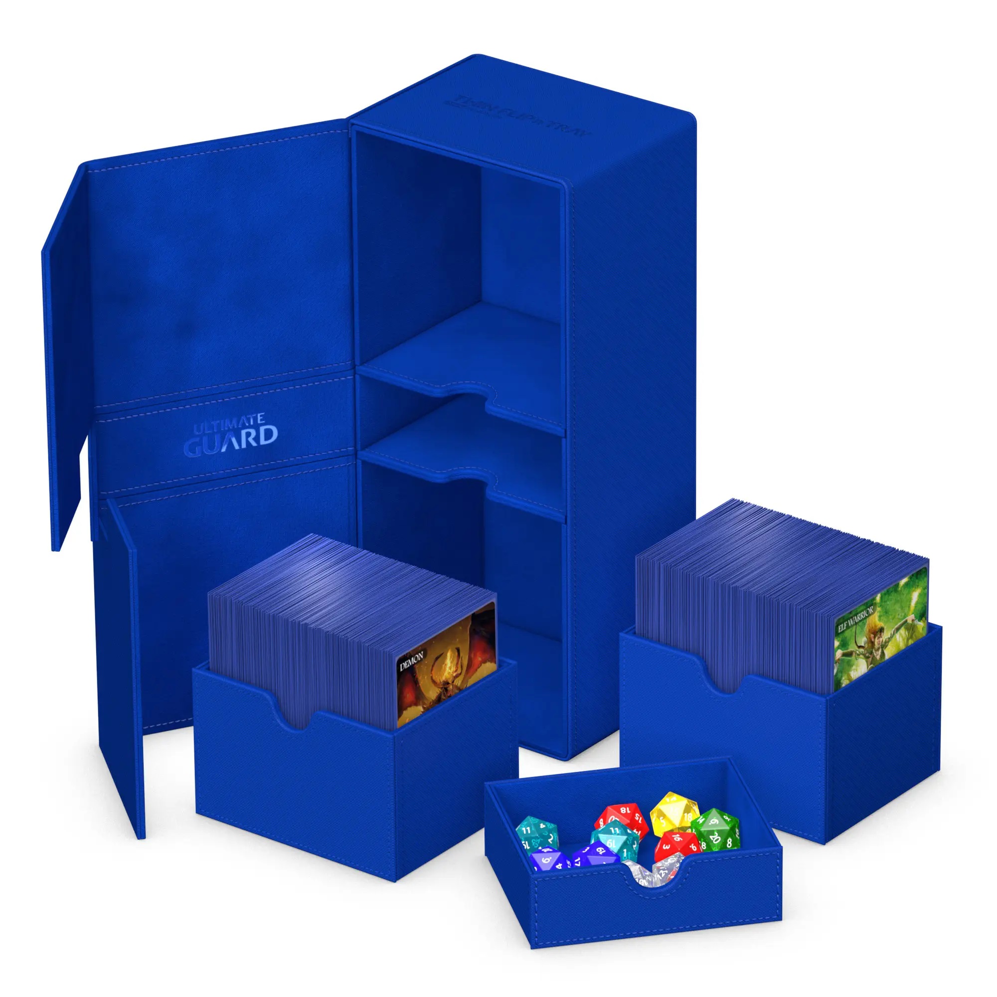 Ultimate Guard - Twin FlipnTray Xenoskin 266+ Blue