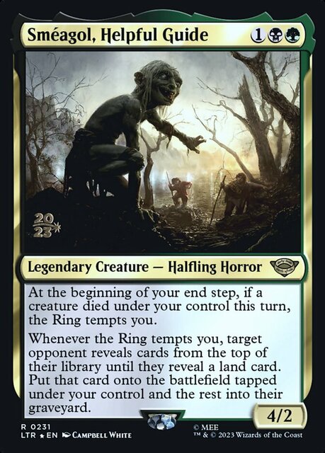 Smeagol, Helpful Guide - Foil - Prerelease Promo