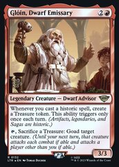 Gloin, Dwarf Emissary - Foil - Prerelease Promo