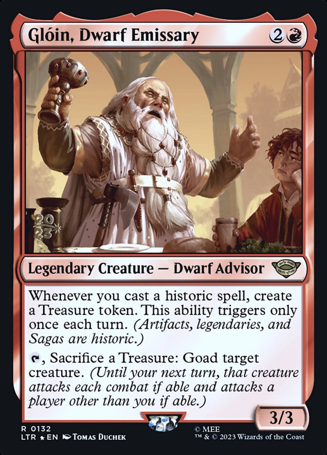 Gloin, Dwarf Emissary - Foil - Prerelease Promo