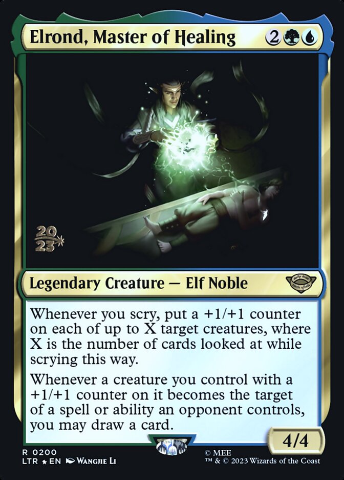 Elrond, Master of Healing - Foil - Prerelease Promo