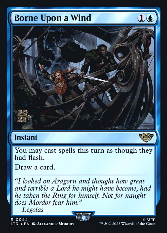 Borne Upon a Wind - Foil - Prerelease Promo
