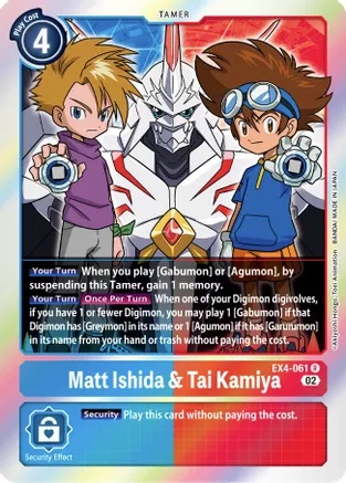 Matt Ishida & Tai Kamiya - EX4-061 - R - Foil