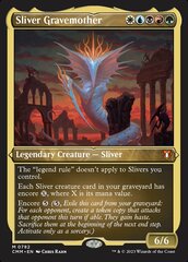 Sliver Gravemother (Display Commander) - Thick Stock - Foil Etched