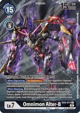 Omnimon Alter-B - EX4-073 - SEC (Alternate Art) - Foil