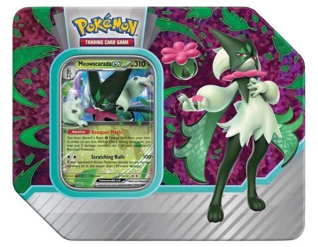 Paldea Partners Tin - Meowscarada ex
