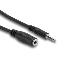 Hosa Technology Stereo Mini Male to Stereo Mini Female Audio Cable (5')
