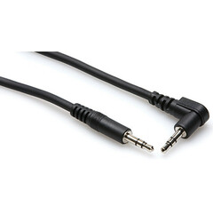 Hosa Technology Stereo Mini Male to Stereo Mini Angled Male Cable (5')