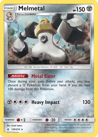 Melmetal - 129/214 - Cosmos Holo