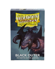 Dragon Shield - Outer Sleeves - Black Matte (100CT)