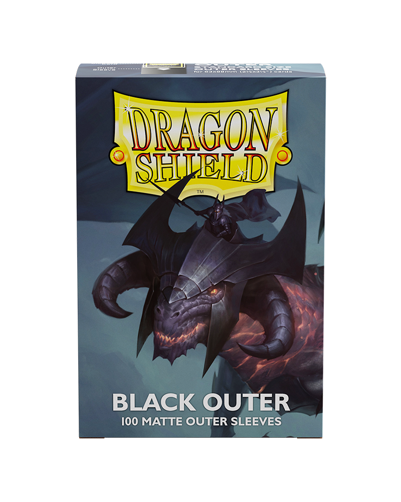 Dragon Shield - Outer Sleeves - Black Matte (100CT)