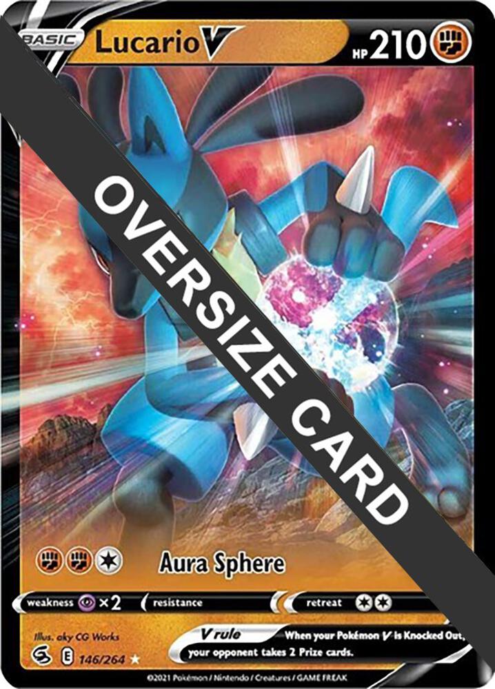 Lucario V - 146/264 - Oversized Promo