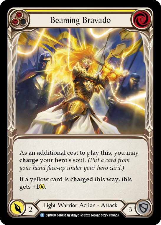 Beaming Bravado (Yellow) - Rainbow Foil