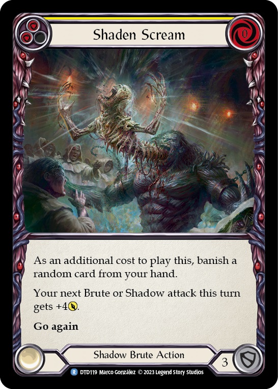 Shaden Scream (Yellow) - Rainbow Foil