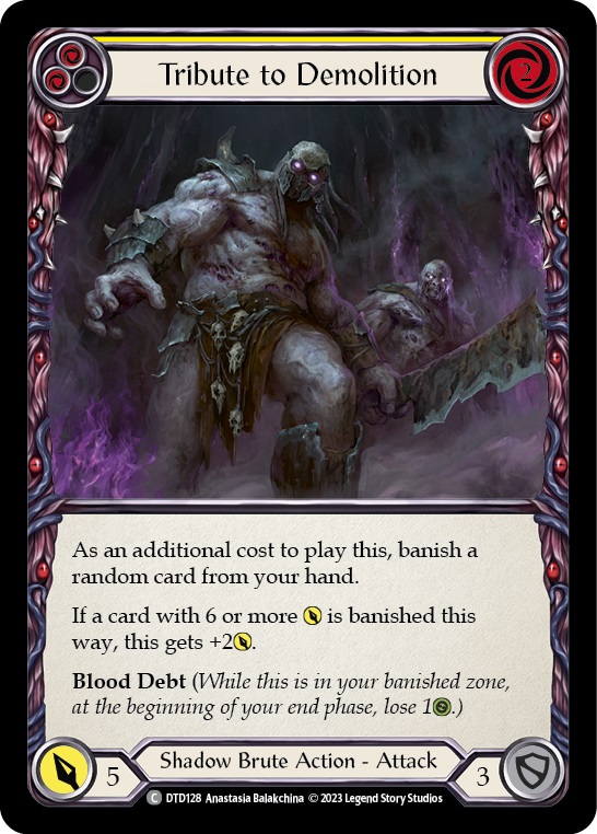 Tribute to Demolition (Yellow) - Rainbow Foil