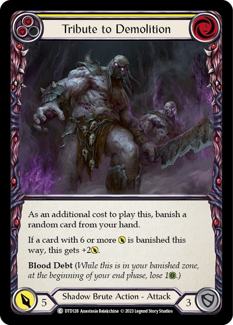 Tribute to Demolition (Yellow) - Rainbow Foil
