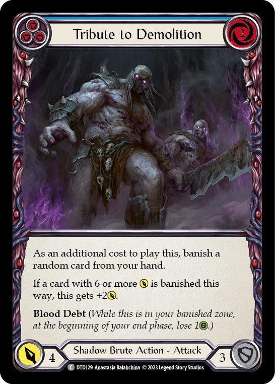 Tribute to Demolition (Blue) - Rainbow Foil