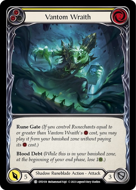 Vantom Wraith (Yellow) - Rainbow Foil