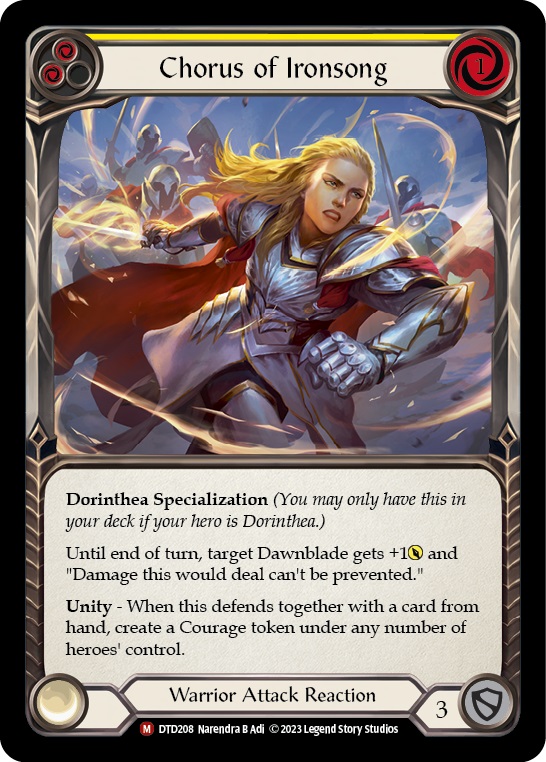 Chorus of Ironsong - Rainbow Foil
