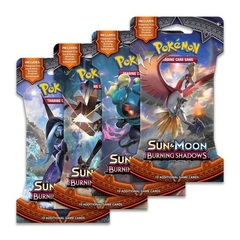 Pokemon Sun & Moon: Burning Shadows Sleeved Booster Pack Art Bundle (Set of 4)