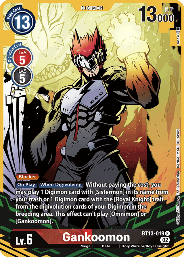 Gankoomon - BT13-019 - R - Alternate Art