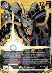 Alphamon - BT13-075 - SR - Alternate Art