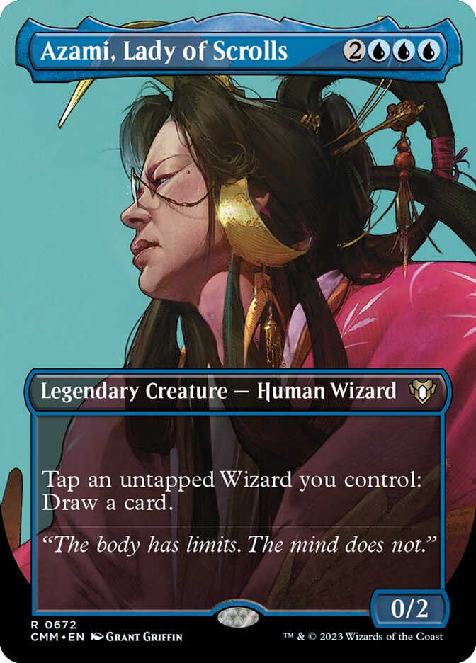 Azami, Lady of Scrolls - Borderless