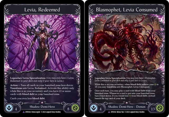 Levia, Redeemed // Blasmophet, Levia Consumed (Marvel) - Cold Foil 