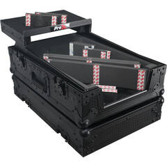 ProX XS-M11LTBL Universal Flight Case with Laptop Shelf for Pioneer DJM-S11 and Rane Seventy / Seventy-Two MKII Mixers (Black on Black)