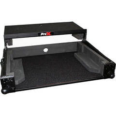 ProX X-DJ202LTBL Flight Case with Shelf for Roland DJ-202 Controller (Black on Black)