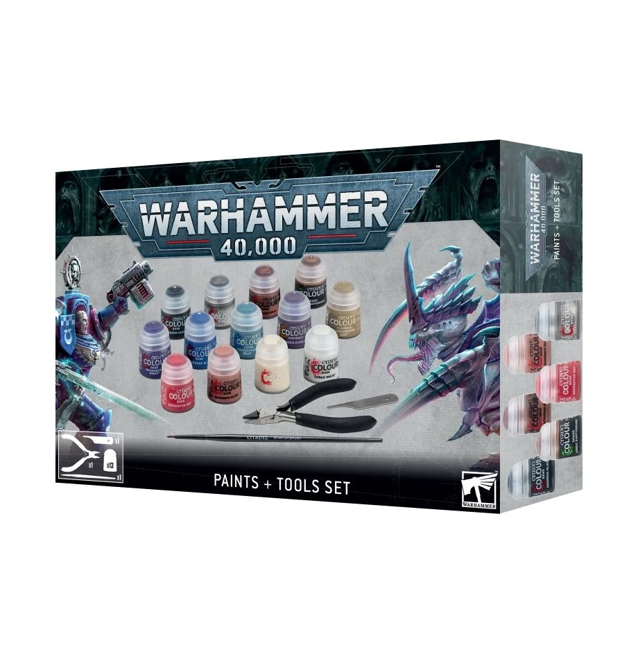 60-12 Warhammer 40,000: Paints + Tools Set