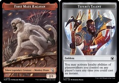 First Mate Ragavan // Emblem - Teferi's Talent Double-Sided Token - Foil