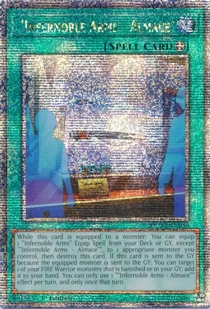 Infernoble Arms - Almace - DUNE-EN056 - Quarter Century Secret Rare - 1st Edition